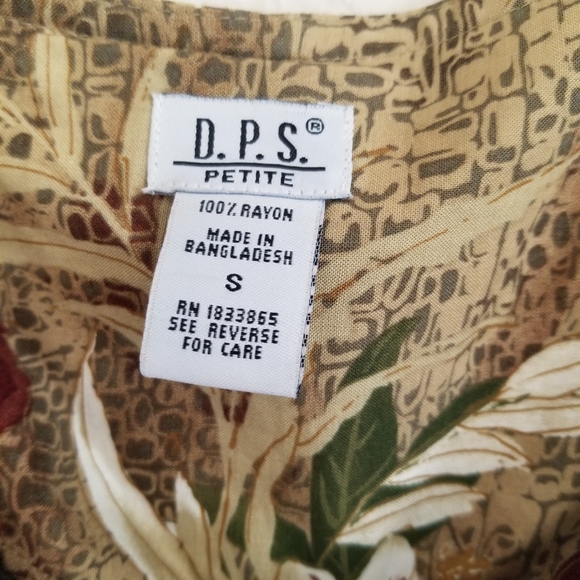 VTG D.P.S. Norton McNaughton Hawaiian Print Dress - Picture 5 of 8